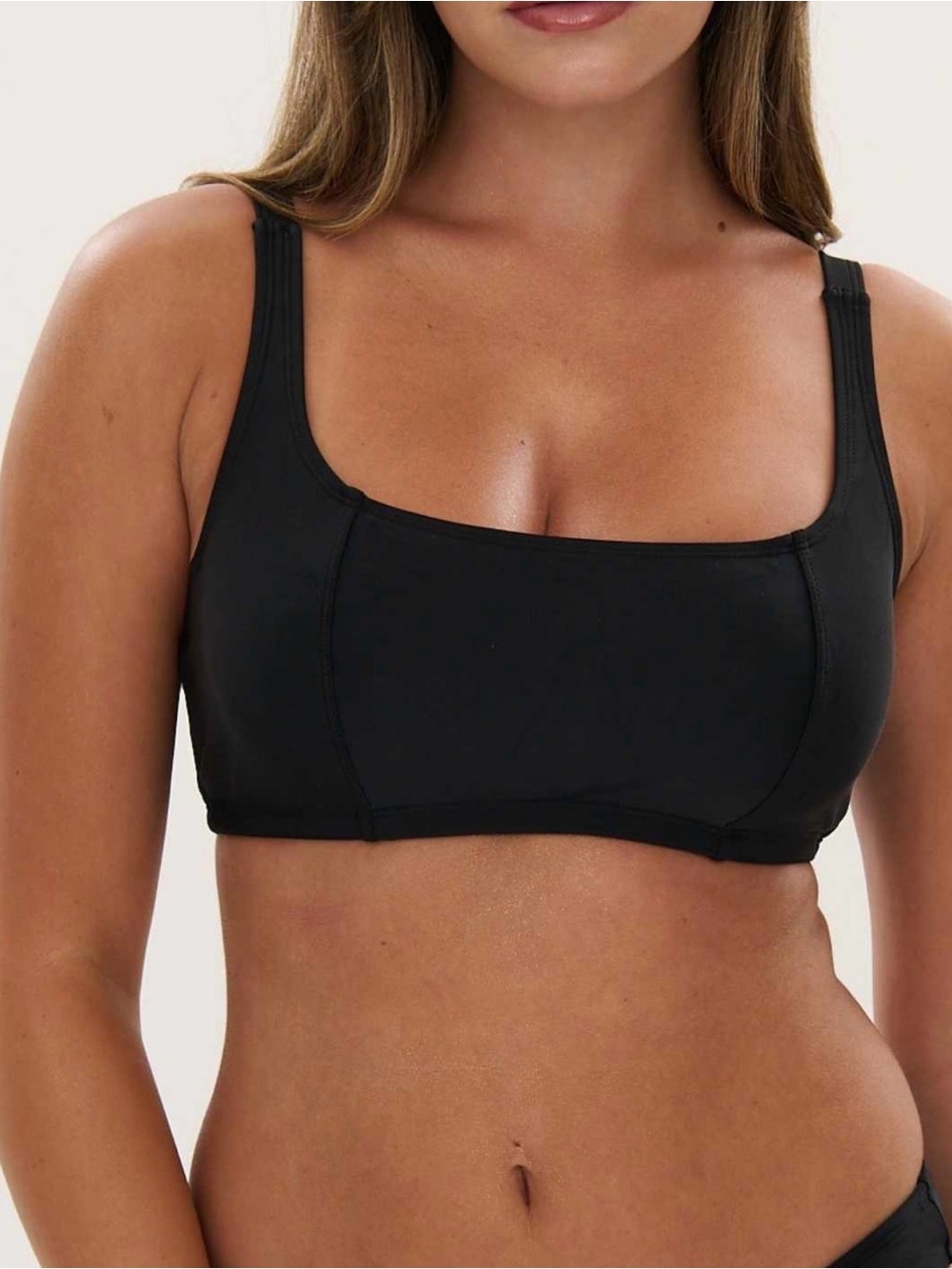 Raq Apparel Bikini Swim Underwire Crop Top‎ - Black Size -18D/DD